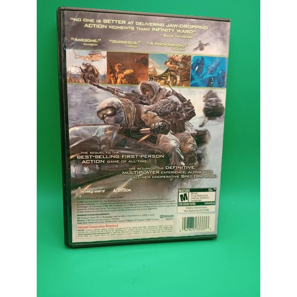 Call of Duty Modern Warfare 2 MW2 PC CD-ROM 2 DISC Windows XP